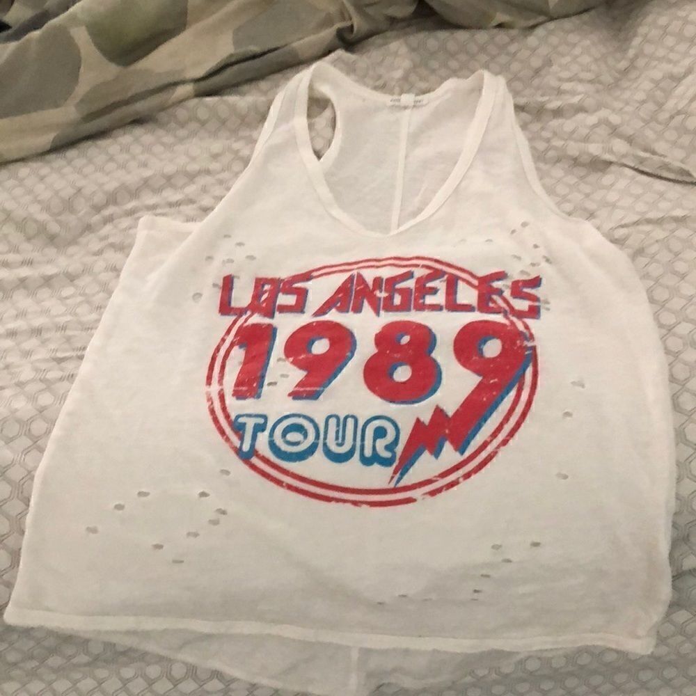Taylor Swift 1989 world tour distressed tank sz S - Picture 3 of 4